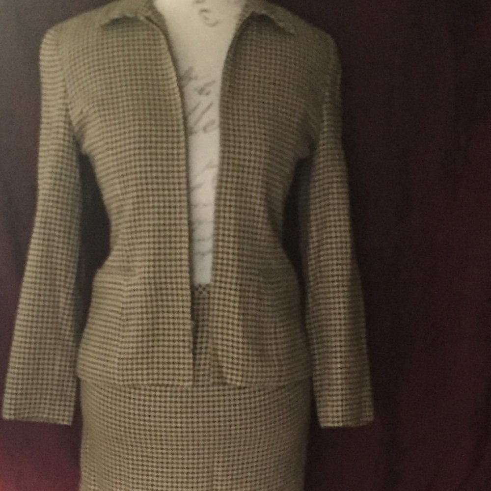 #150 Ann Taylor Loft checked suit